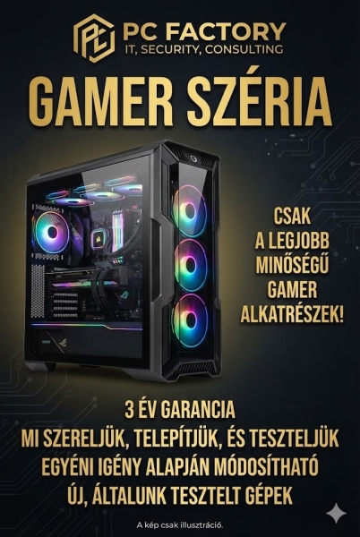 Gamer gépeinket 3 év garanciával vásárolhatja meg!